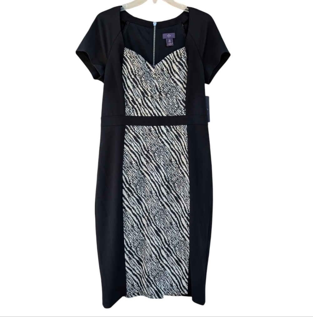 NYDJ Gisselle Zebra Print Sheath Dress NWT